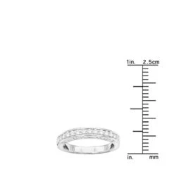 Thin 14K White Gold Designer Diamond Engagement Ring Band 0.72ct 17 Thin 14K White Gold Designer Diamond Engagement Ring Band 0.72ct -Its Hot Jewelry Shop 14k gold designer diamond engagement ring band 072ct p 26944 ruler