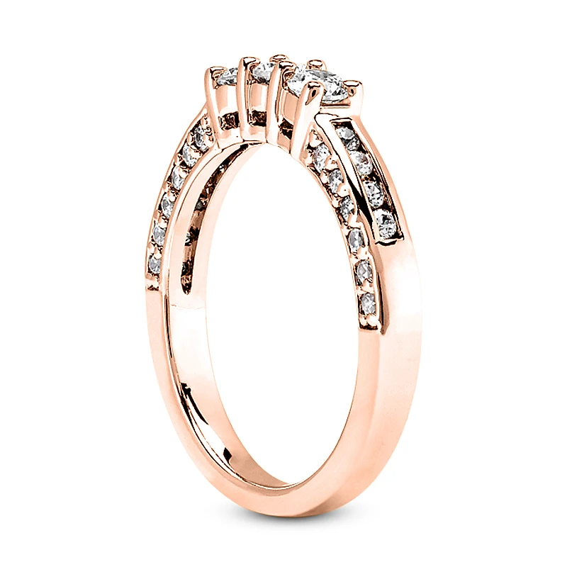 Thin 14K White Gold Designer Diamond Engagement Ring Band 0.80ct 8 Thin 14K White Gold Designer Diamond Engagement Ring Band 0.80ct - Image 6