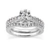 14K White Gold Round Diamond Engagement Ring Set 0.98ct 2 14K White Gold Round Diamond Engagement Ring Set 0.98ct -Its Hot Jewelry Shop 14k gold designer diamond engagement ring set 098ct p 26444 white 20220426