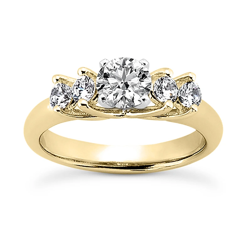 14K White Gold Designer Prong Set Diamond Engagement Ring Set 1ct 7 14K White Gold Designer Prong Set Diamond Engagement Ring Set 1ct - Image 5