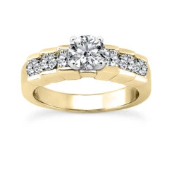 14K White Gold Designer Prong Set Diamond Engagement Ring Set 3.20ct -Its Hot Jewelry Shop 14k gold designer diamond engagement ring set 320ct p 25977 back yellow 20220426