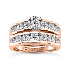 14K White Gold Designer Prong Set Diamond Engagement Ring Set 3.20ct -Its Hot Jewelry Shop 14k gold designer diamond engagement ring set 320ct p 25977 rose 20220426