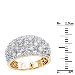 14K Yellow Gold Designer Diamond Wedding Band For Women 2 Carat Luxurman Ring 19 14K Yellow Gold Designer Diamond Wedding Band For Women 2 Carat Luxurman Ring -Its Hot Jewelry Shop 14k gold designer diamond wedding band for women 2 carat luxurman ring rulerye
