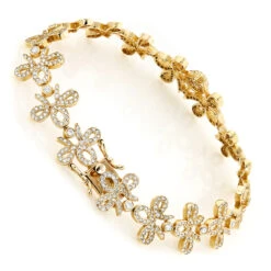 14K Yellow Gold Designer Ladies Diamond Bracelet 7.10ct 10 14K Yellow Gold Designer Ladies Diamond Bracelet 7.10ct -Its Hot Jewelry Shop 14k gold designer ladies diamond bracelet 710ct p 6298 backye