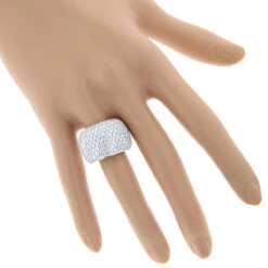 14K White Gold Designer Pave Diamond Ring For Women 5 Carat Wide Anniversary Band 12 14K White Gold Designer Pave Diamond Ring For Women 5 Carat Wide Anniversary Band -Its Hot Jewelry Shop 14k gold designer pave diamond ring 550ct p 6076 bodwh