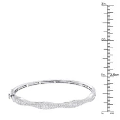 14K White Gold Diamond Bangle Bracelet For Women 1ct By Luxurman 13 14K White Gold Diamond Bangle Bracelet For Women 1ct By Luxurman -Its Hot Jewelry Shop 14k gold diamond bangle bracelet for women 1ct by luxurman rulerwh