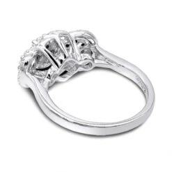 14K White Gold Diamond Cluster Ring 0.96ct -Its Hot Jewelry Shop 14k gold diamond cluster ring 096ct p 40592 backwh