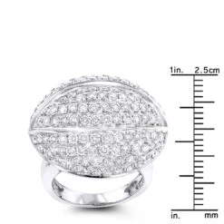 14K White Gold Diamond Cocktail Ring 4.53ct -Its Hot Jewelry Shop 14k gold diamond cocktail ring 453ct p 40378 rulerwh
