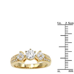 14K Yellow Gold Prong Set Diamond Designer Engagement Ring 1.06ct 17 14K Yellow Gold Prong Set Diamond Designer Engagement Ring 1.06ct -Its Hot Jewelry Shop 14k gold diamond designer engagement ring 106ct p 28845 rulerye