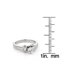 14K White Gold Handmade Diamond Designer Engagement Ring 1.26ct 13 14K White Gold Handmade Diamond Designer Engagement Ring 1.26ct -Its Hot Jewelry Shop 14k gold diamond designer engagement ring 126ct p 28732 rulerwh