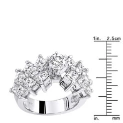 14K White Gold Diamond Designer Engagement Ring 3.56ct -Its Hot Jewelry Shop 14k gold diamond designer engagement ring 356ct p 29015 rulerwh