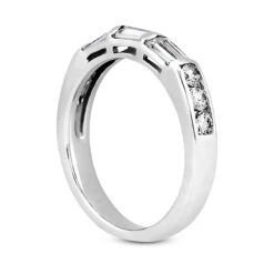 Thin 14K White Gold Diamond Designer Engagement Ring Band 0.76ct 11 Thin 14K White Gold Diamond Designer Engagement Ring Band 0.76ct -Its Hot Jewelry Shop 14k gold diamond designer engagement ring band 076ct p 25117 back white 20220426