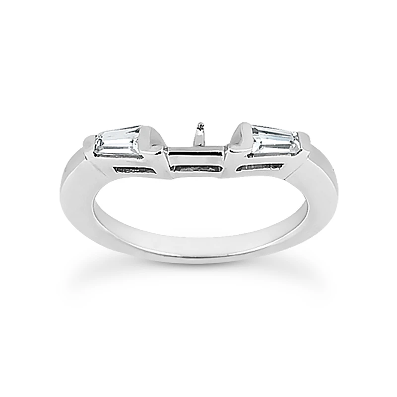 14K White Gold Diamond Designer Engagement Ring Set 0.64ct 14 14K White Gold Diamond Designer Engagement Ring Set 0.64ct - Image 12