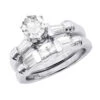 14K White Gold Diamond Designer Engagement Ring Set 1.14ct -Its Hot Jewelry Shop 14k gold diamond designer engagement ring set 114ct p 23314 white