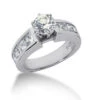 14K White Gold Diamond Designer Engagement Ring Set 2.78ct Band: 4.85mm, Eng.: 5.05mm