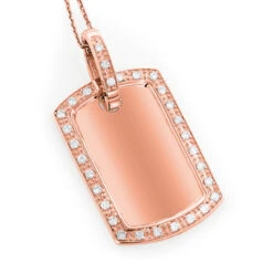 14K White Gold Diamond Dog Tag Military Pendant 0.70ct 9 14K White Gold Diamond Dog Tag Military Pendant 0.70ct -Its Hot Jewelry Shop 14k gold diamond dog tag military pendant 070ct p 6989 ro