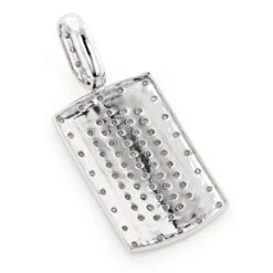 14K White Gold Diamond Dog Tag Pendant Round Diamonds 0.5ct 10 14K White Gold Diamond Dog Tag Pendant Round Diamonds 0.5ct -Its Hot Jewelry Shop 14k gold diamond dog tag pendant round diamonds 075ct p 5776 backwh