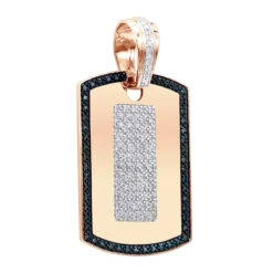 14K Yellow Gold Diamond Dog Tag Pendant White And Blue Diamonds 1.95ct 12 14K Yellow Gold Diamond Dog Tag Pendant White And Blue Diamonds 1.95ct -Its Hot Jewelry Shop 14k gold diamond dog tag pendant white and blue diamonds 195ct ro