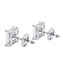 14K Yellow Gold Diamond Earrings Princess Cut Diamonds 0.65ct -Its Hot Jewelry Shop 14k gold diamond earrings princess cut diamonds 065ct p 22469 backwh