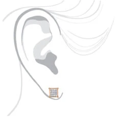 14K Yellow Gold Diamond Earrings Princess Cut Diamonds 0.65ct -Its Hot Jewelry Shop 14k gold diamond earrings princess cut diamonds 065ct p 22469 bodro