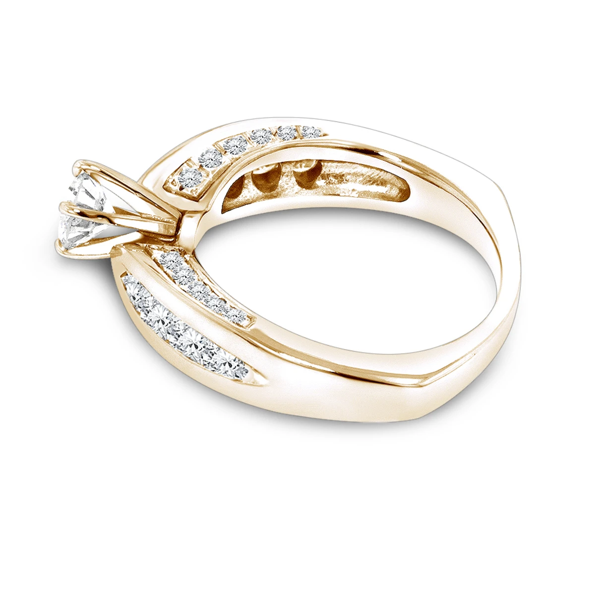 Affordable Round Cut Diamond Engagement Ring 1.24ct 14K White Gold 6 Affordable Round Cut Diamond Engagement Ring 1.24ct 14K White Gold - Image 4