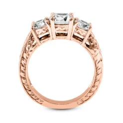 14K White Gold 3 Stone Prong Set Diamond Engagement Ring Mounting 0.14ct -Its Hot Jewelry Shop 14k gold diamond engagement ring mounting 014ct p 25502 additional rose