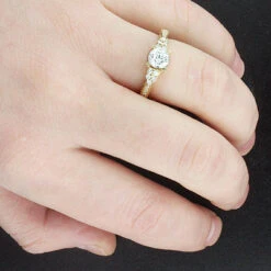 14K Yellow Gold Diamond Engagement Ring Mounting 0.25ct 7 14K Yellow Gold Diamond Engagement Ring Mounting 0.25ct -Its Hot Jewelry Shop 14k gold diamond engagement ring mounting 025ct p 40062bod