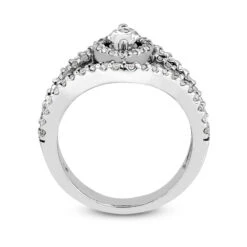 Halo 14K White Gold Diamond Engagement Ring Mounting 0.70ct 4.7mm 19 Halo 14K White Gold Diamond Engagement Ring Mounting 0.70ct 4.7mm -Its Hot Jewelry Shop 14k gold diamond engagement ring mounting 070ct p 23745 additional white