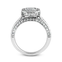 Halo 14K White Gold Diamond Engagement Ring Mounting 0.94ct -Its Hot Jewelry Shop 14k gold diamond engagement ring mounting 094ct p 23823 additional white