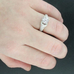 14K White Gold Diamond Engagement Ring Mounting 1.51ct -Its Hot Jewelry Shop 14k gold diamond engagement ring mounting 151ct p 40069bod