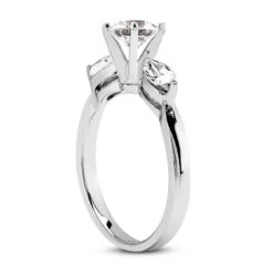 14K White Gold Diamond Engagement Ring Setting 0.28ct 2.17mm -Its Hot Jewelry Shop 14k gold diamond engagement ring setting 028ct p 28893 back white