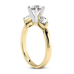 14K White Gold Diamond Engagement Ring Setting 0.28ct 2.17mm -Its Hot Jewelry Shop 14k gold diamond engagement ring setting 028ct p 28893 back yellow