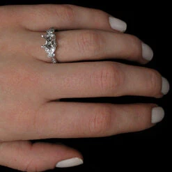 14K White Gold Diamond Engagement Ring Setting 0.33ct -Its Hot Jewelry Shop 14k gold diamond engagement ring setting 033ct p 112bod