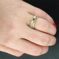 14K Yellow Gold Diamond Engagement Ring Setting 0.65ct -Its Hot Jewelry Shop 14k gold diamond engagement ring setting 065ct p 7005bod