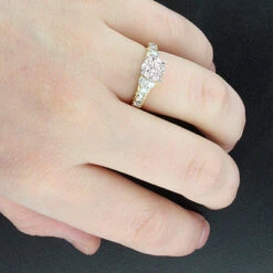 14K Yellow Gold Diamond Engagement Ring Setting 0.93ct 7 14K Yellow Gold Diamond Engagement Ring Setting 0.93ct -Its Hot Jewelry Shop 14k gold diamond engagement ring setting 093ct p 40088bod