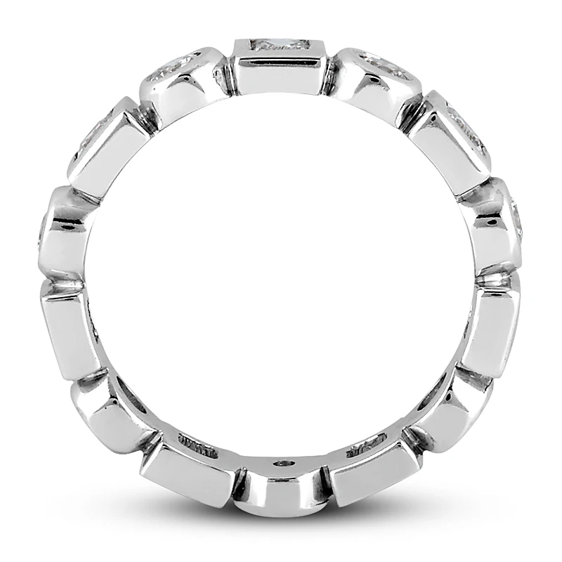 14K White Gold Diamond Eternity Band 1.12ct 11 14K White Gold Diamond Eternity Band 1.12ct - Image 9