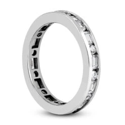 14K White Gold Diamond Eternity Band 1.56ct 12 Diamonds -Its Hot Jewelry Shop 14k gold diamond eternity band 156ct p 24940 back white 20220426