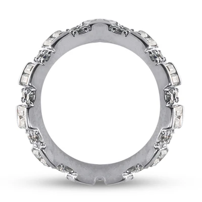 14K White Gold Diamond Eternity Band 1.65ct 4 14K White Gold Diamond Eternity Band 1.65ct - Image 2