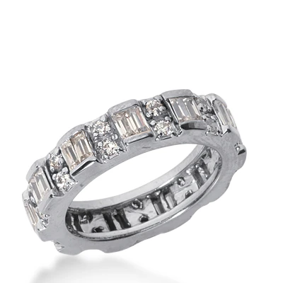 14K White Gold Diamond Eternity Band 1.65ct 3 14K White Gold Diamond Eternity Band 1.65ct
