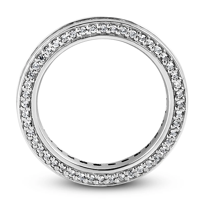 14K White Gold Diamond Eternity Band 1.93ct 11 14K White Gold Diamond Eternity Band 1.93ct - Image 9