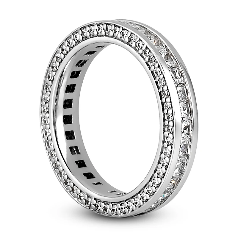 14K White Gold Diamond Eternity Band 1.93ct 6 14K White Gold Diamond Eternity Band 1.93ct - Image 4