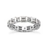 14K White Gold Diamond Eternity Band 2.88ct