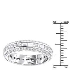 14K White Gold Diamond Eternity Ring 2.50ct 12 14K White Gold Diamond Eternity Ring 2.50ct -Its Hot Jewelry Shop 14k gold diamond eternity ring 250ct p 24933 rulerwh