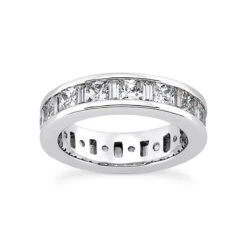 14K White Gold Diamond Eternity Ring 4.29ct