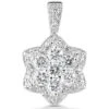 14K White Gold Diamond Flower Pendant 2.29ct 2 14K White Gold Diamond Flower Pendant 2.29ct -Its Hot Jewelry Shop 14k gold diamond flower pendant 229ct p 35155 white 20220426