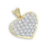 14K Yellow Gold 1 Carat Diamond Heart Pendant By Luxurman -Its Hot Jewelry Shop 14k gold diamond heart pendant 100ct p 86 ye