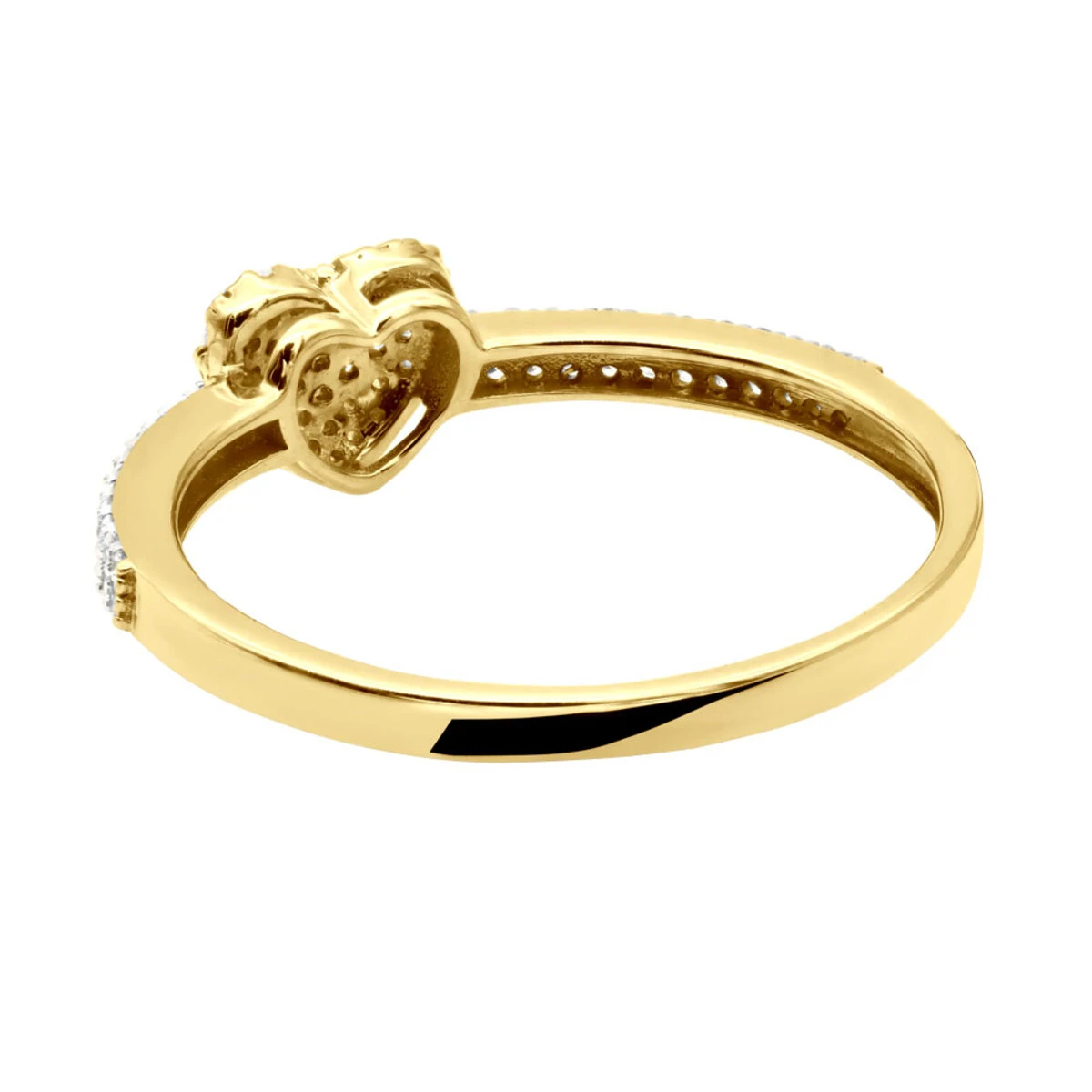 14K White Gold Diamond Heart Ring 0.25ct 7 14K White Gold Diamond Heart Ring 0.25ct - Image 5