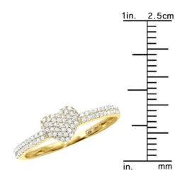 14K White Gold Diamond Heart Ring 0.25ct 17 14K White Gold Diamond Heart Ring 0.25ct -Its Hot Jewelry Shop 14k gold diamond heart ring 029ct rulerye