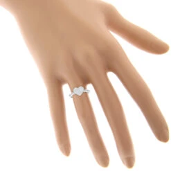 14K White Gold Diamond Heart Ring For Women 0.39ct -Its Hot Jewelry Shop 14k gold diamond heart ring 039ct p 42967 bodwh