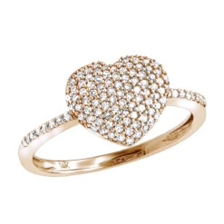 Real Diamond Heart Ring For Women 14K White Gold 0.33ct -Its Hot Jewelry Shop 14k gold diamond heart ring 046ct p 42944 ro